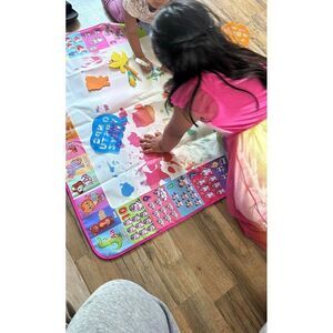 Large Pink Aqua Water Doodle Kids Drawing Mat Toddlers Educational Toys